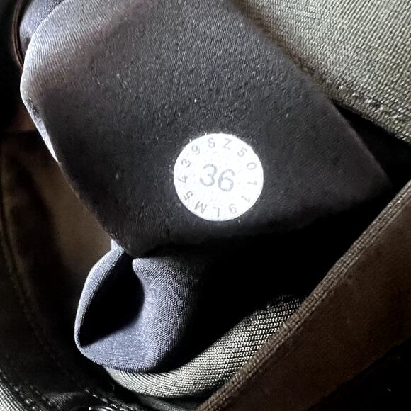 Lululemon Commission Pant Slim *Warpstreme Green 36x30 Men's Casual Work Pants - Picture 4 of 6